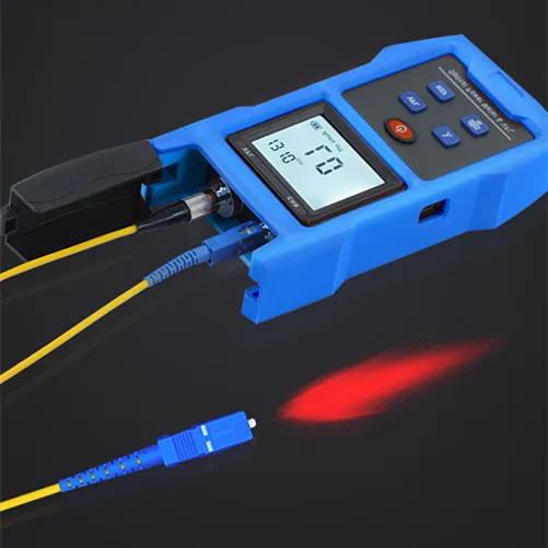 DHL Shipping 2 in 1 Fuction Optical Power Meter -70 ~+10db With VFL USB Charging 2200mAh Lithium Battery 7 Wavelengths 10KM 20KM