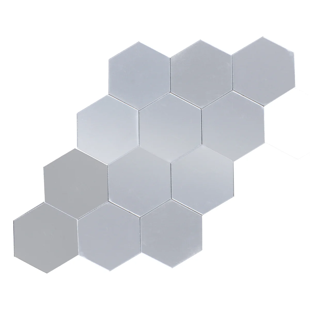 

Wall Mirror Decor Stickers Hexagonal Decals Modern Acrylic Diy Sticker Decoration Removable