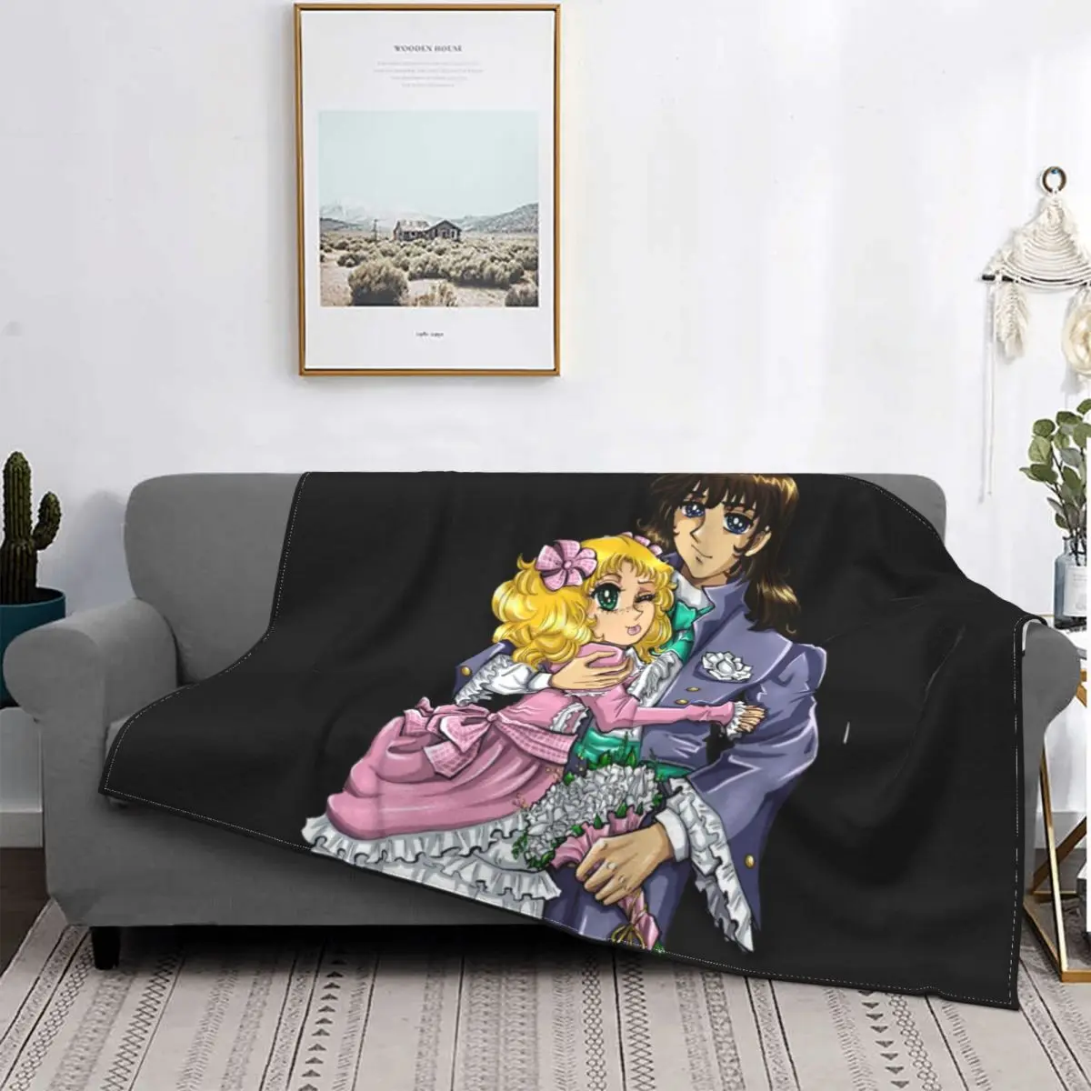 

Candy And Terry Grandchaster Classic Flannel Throw Blankets manga Blanket for Bed Car Ultra-Soft Plush Thin Quilt