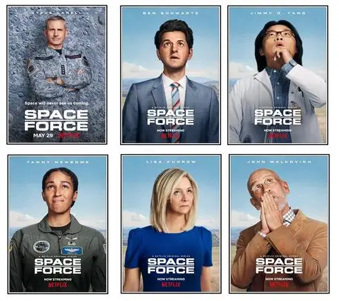 

Space Force Movie Print Art Canvas Poster For Living Room Decor Home Wall Picture