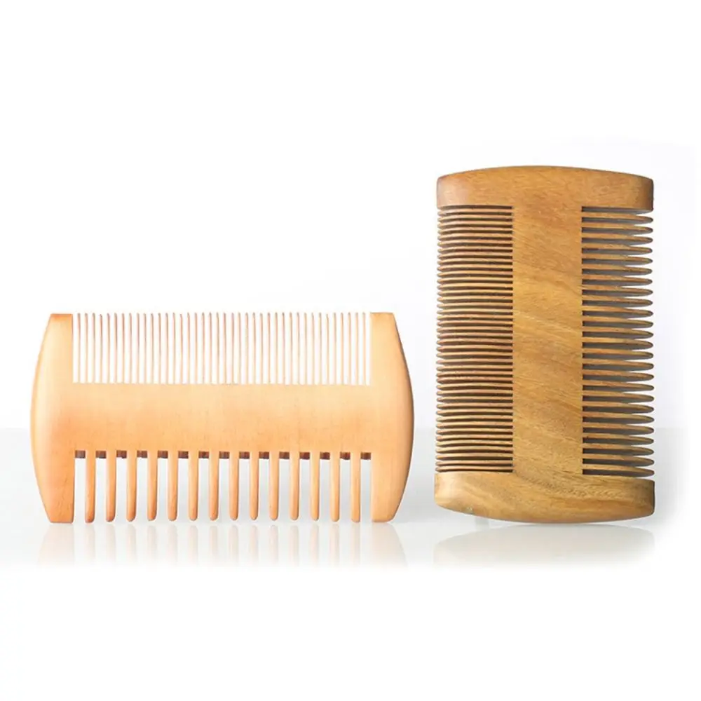 

Natural Mahograte Grate Comb Scalp Care Comb Reversible Scalp Comb Hairstyling Tool for Scalp Massage on Both Sides