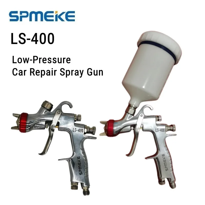 

SPMEKE LS-400 высококачественный пневматический пистолет-распылитель LVLP, краскопульт, пневматический инструмент для покрытия LS400, краска-распылитель для автомобиля, низкое давление