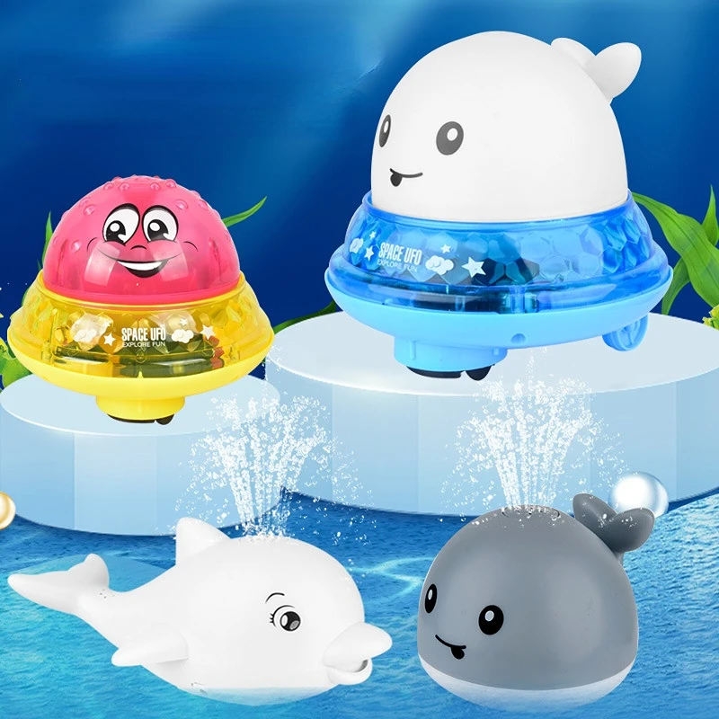 

Детская ванночка с подсветкой, игрушки, разбрызгиватель воды для КИТА, игрушки для бассейна для малышей, младенцев, разбрызгиватель воды дл...