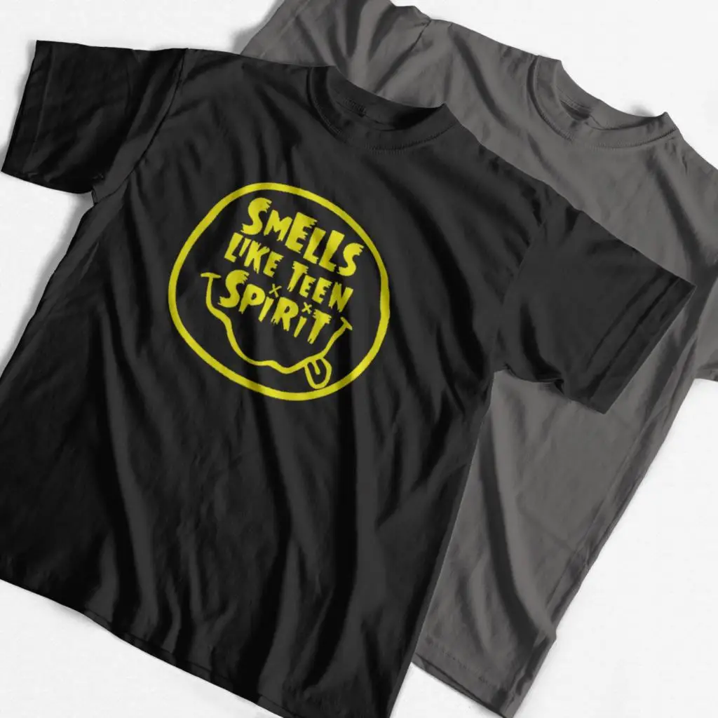 

Футболка мужская с круглым вырезом, из 100% хлопка, с принтом улыбки