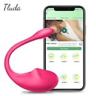 Секс-игрушки, фаллоимитатор с Bluetooth, вибратор для женщин, беспроводной вибратор с дистанционным управлением через приложение, женская одежда, вибрирующие трусики, игрушка для пар