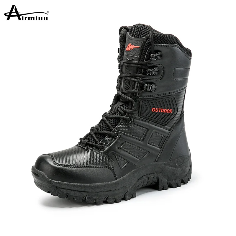 Outdoor Field Training Boots High-Top Men Hiking Boot High Altitude Climbing Snow Shoes Male Cotton Combat 2023
