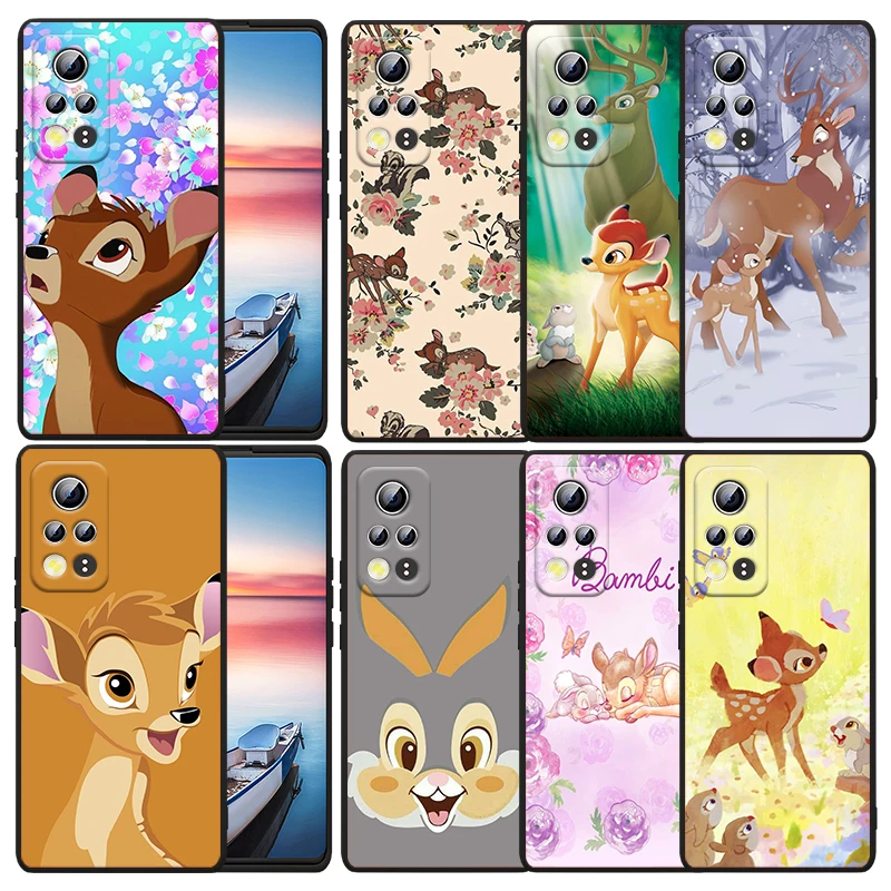

Disney Cartoon Anime Bambi For Huawei Honor X30 X20 X8 X7 60 50 SE Pro 10X 10i 10 Lite 9A 9C RU 9X 8X 8A Black Phone Case