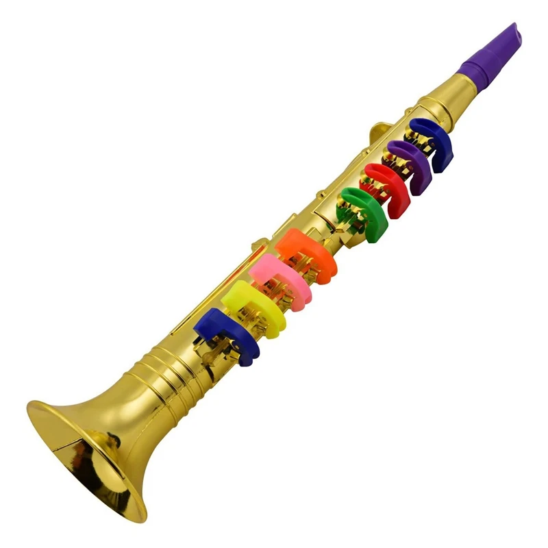 

8 Tones Simulation Saxophone Toy Props Play Mini Musical Wind Instruments for Children Birthday Party Toy