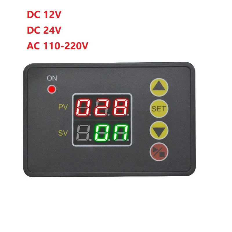 

Relay 110-220V Delay Time Relay Module Delay On-OFF Cycle Timing LCD Digital Display Sound Alarm Normally Open Relay