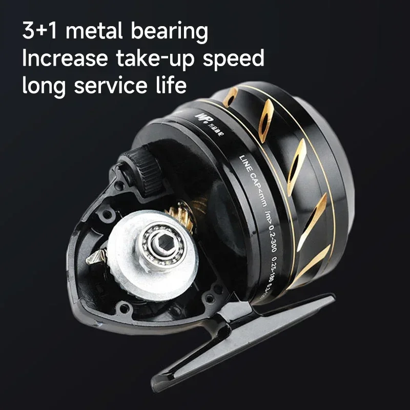 Высокоскоростное соотношение металлическая катушка для стрельбы рыбы рогатка