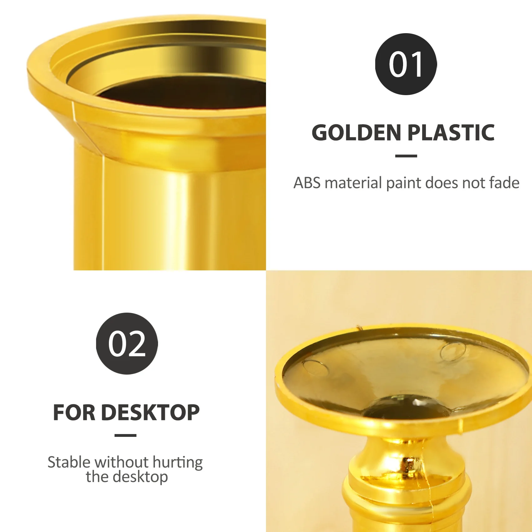 Подсвечник золотой 10X