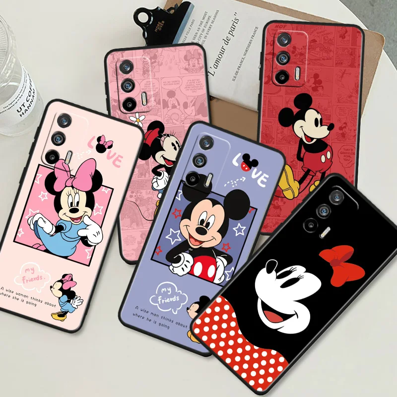 

Cute couple Disney Mickey Phone Case For OPPO Realme Q5i Q5 Q3S 10 9i 8i 7i 6 5 Narzo 50i 50A 50 30 Pro Plus Black Cover