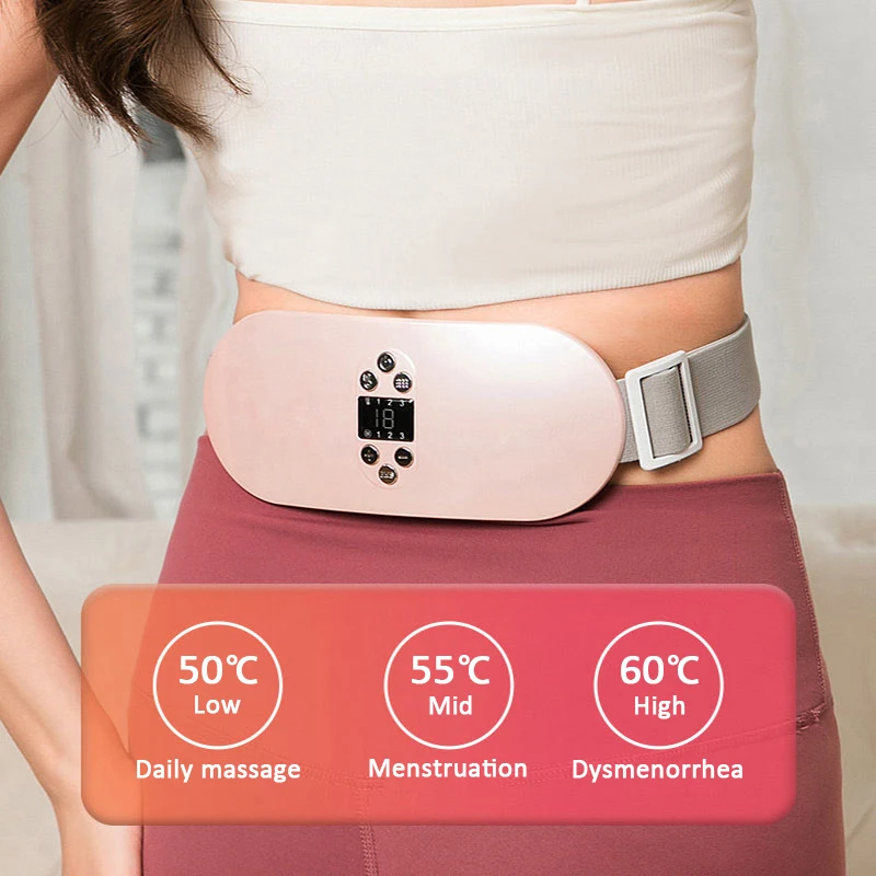 

Electric Lumbar Abdominal Waist Massagermenstrual Care Body Pulsed Infrared Heating Home Office Spa Hot Compress Machine Health