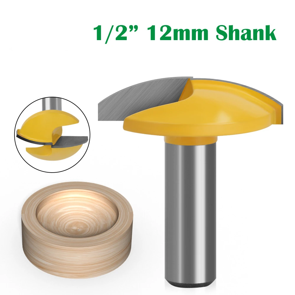 

1/2 Handle Thin Round Bottom Knife Bowl Type Knife Woodworking Milling Knife Router Milling Knife Woodworking