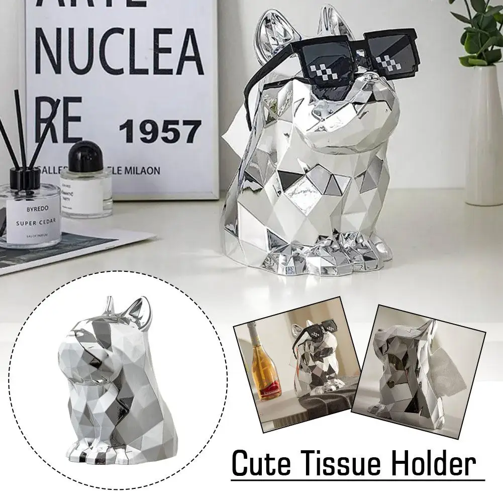 

Милая коробка для салфеток Fadou F9M4 с изображением собаки, роскошный ящик для комнаты, креативный домашний стол для хранения, многофункциональные салфетки, для гостиной, чая