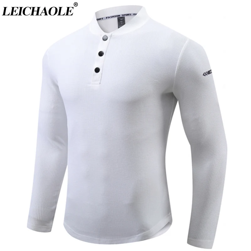 

2023 Spring Autumn Outdoor Sports Running Long Sleeve T-Shirt Men Fashion Printed Casual T-shirt Top Men Solid Large T-Shirt Men