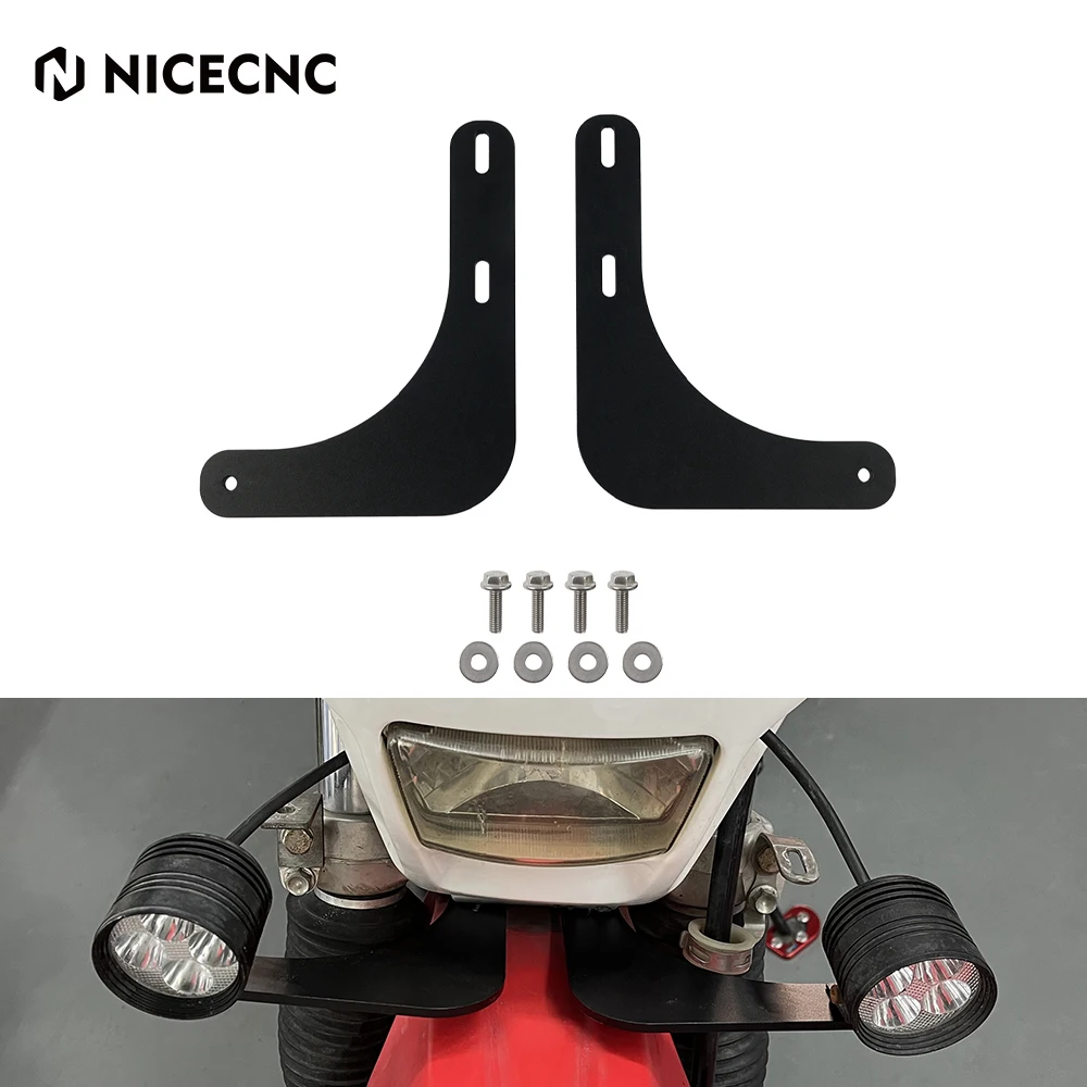 

NICECNC 6mm Auxiliary LED Light Mounts Bracket Holder For HONDA XR650L XR 650 L 650L 1993-2022 2021 2020 Aluminum Accessories