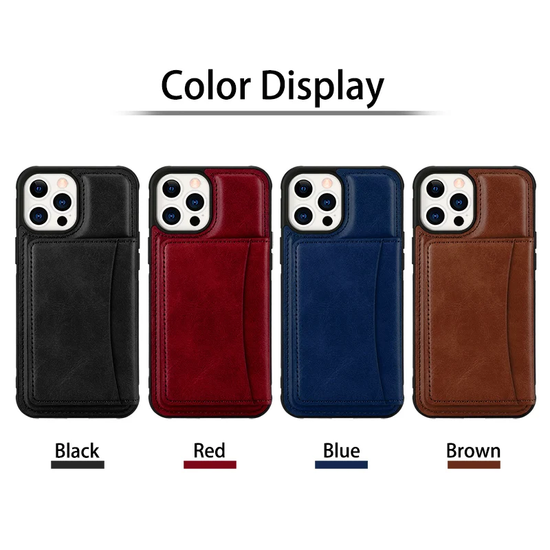 Luxury Wallet Leather Case for IPhone 12 13 11 Pro Max Cover Card Holder for IPhone XR X XS Max 7 8 14 Plus Cases Fundas Coque