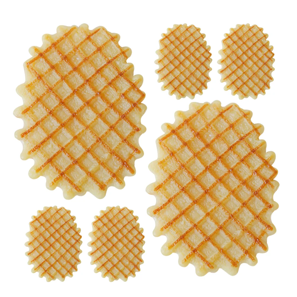 Модель вафельного печенья искусственная еда имитация из ПВХ 6 шт.