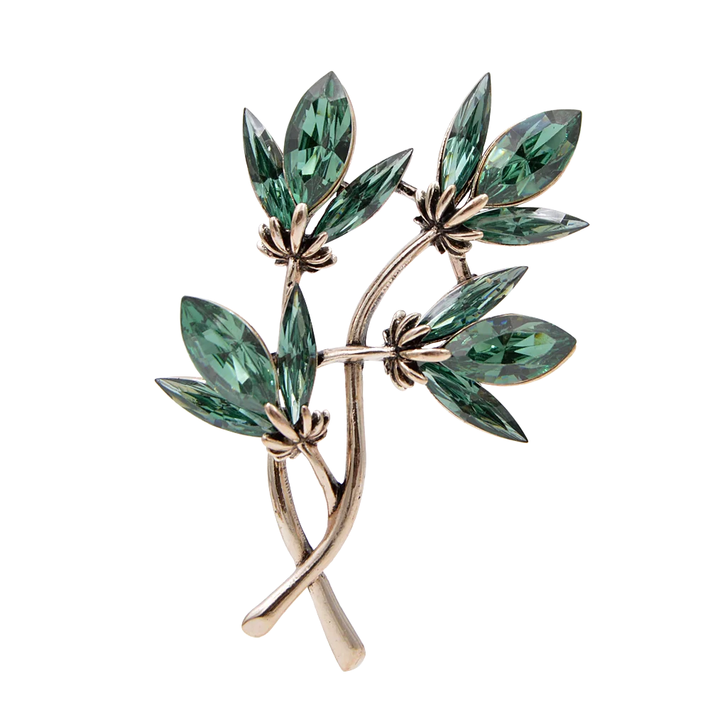 

CINDY XIANG Crystal Flower Brooches For Women Vintage Fashion Simple Design Winter Jewelry 3 Colors Avaible Pin Gift