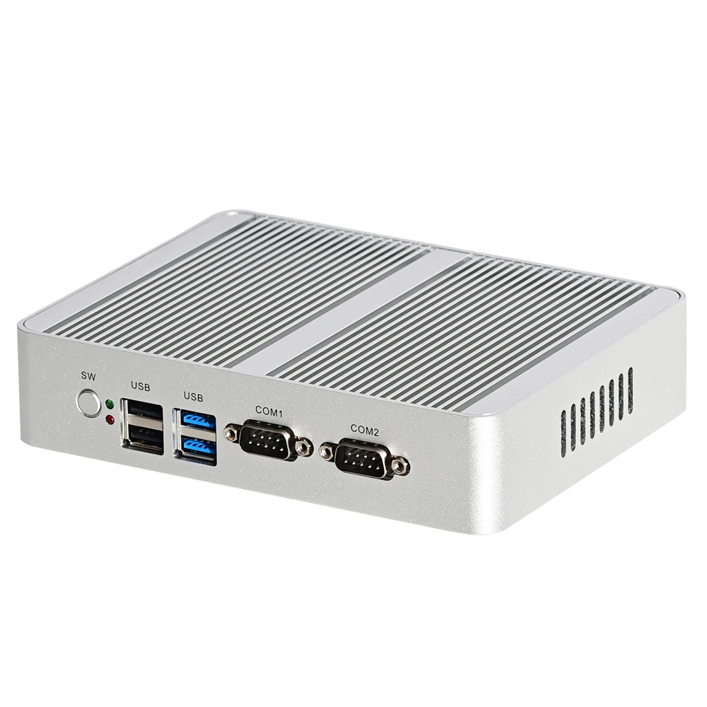 Best Offer Fanless Soft Router Computer Intel Quad Core J4105 2*COM 2*Nics HDMI VGA U59 GK Mni PC Micro Firewall Windows 11