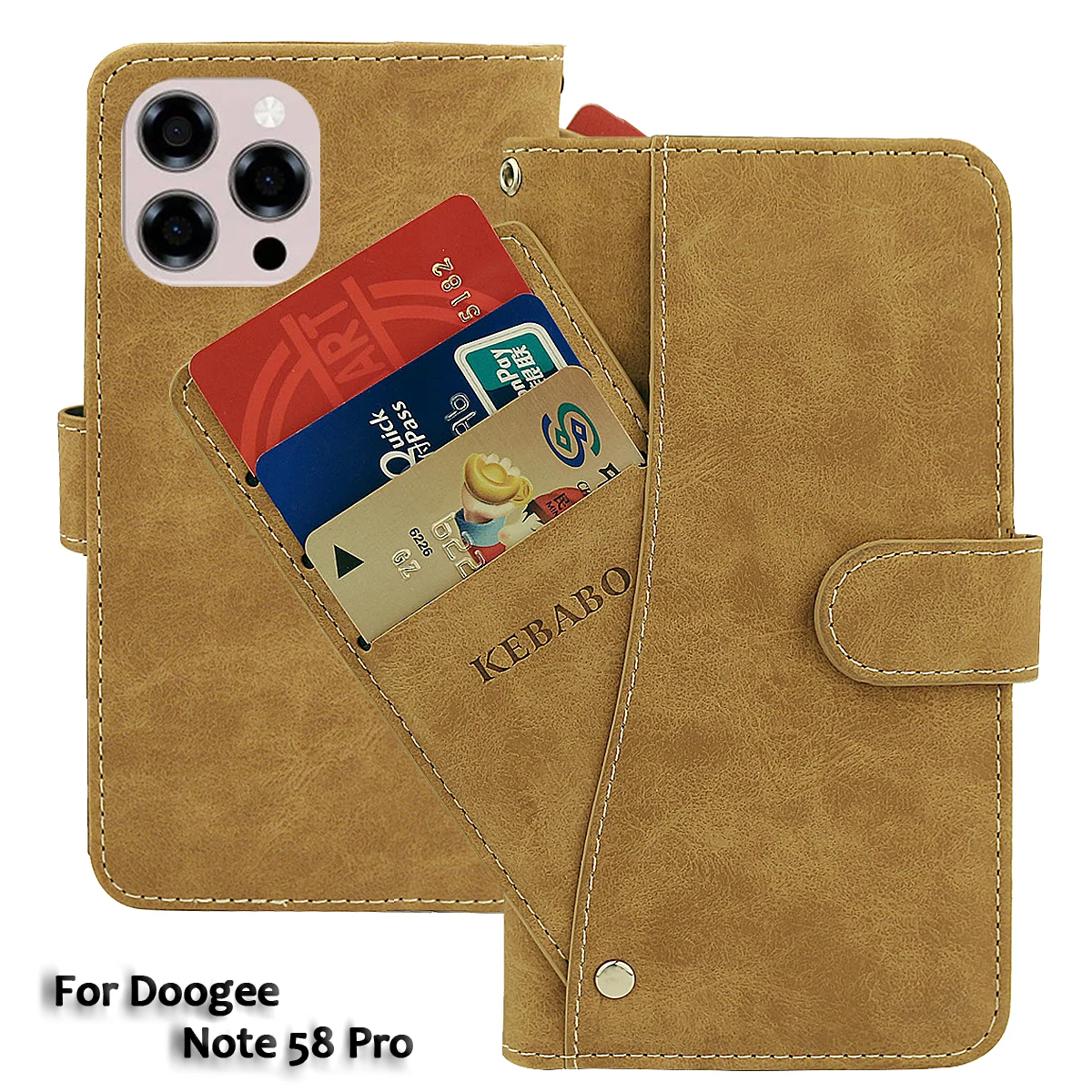 Винтажный кожаный кошелек Doogee Note 58 Pro чехол с откидной крышкой 6 75 дюйма роскошный