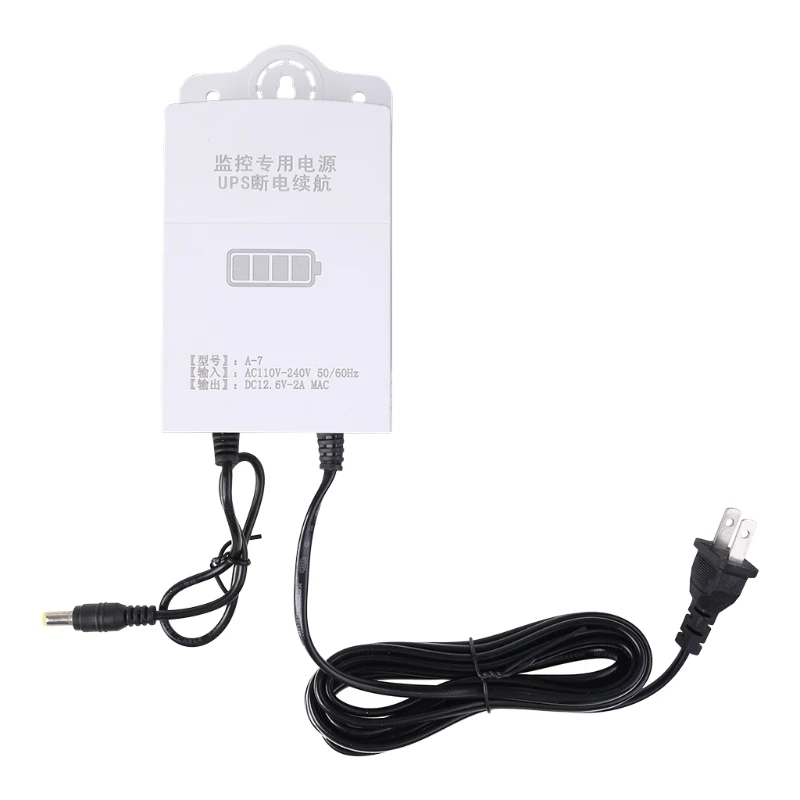 

Mini UPS Backup 12V-2A Uninterruptible Power Supply for WiFi, Router Wall-mounted Backup Power Adapter