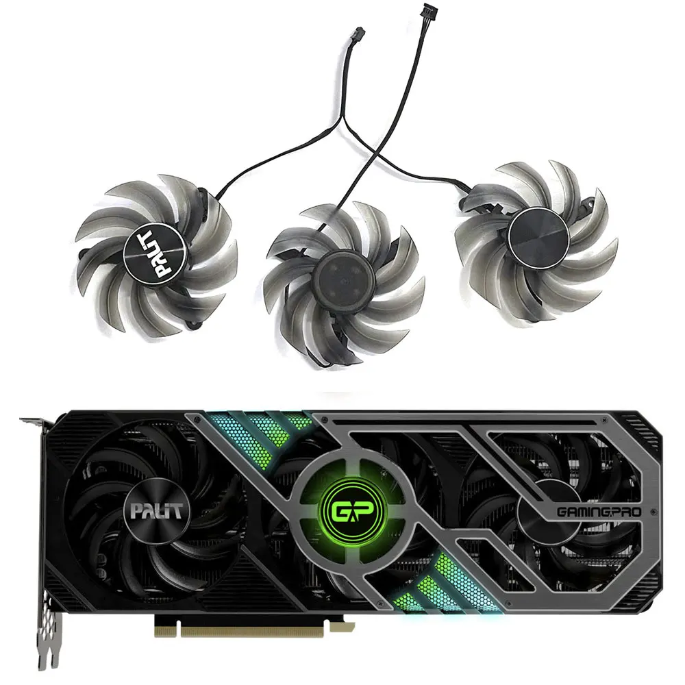 Новый оригинальный RTX3080 TI вентилятор GPU 4PIN FD8015U12D для PALIT RTX 3090 3080TI 3080 3070TI 3070 3060TI графическая карта GamingPro