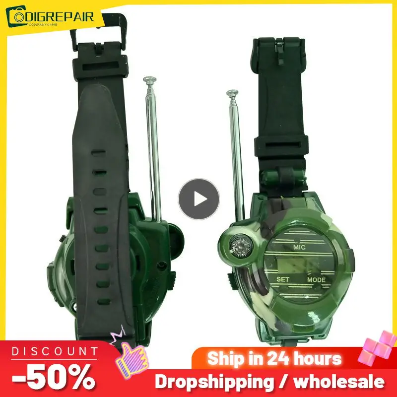 

1~5PCS NewWalkie Talkies Watches Toys for Kids 7 in 1 Camouflage 2 Way Radios Mini Walky Talky Interphone Clock Children Toy