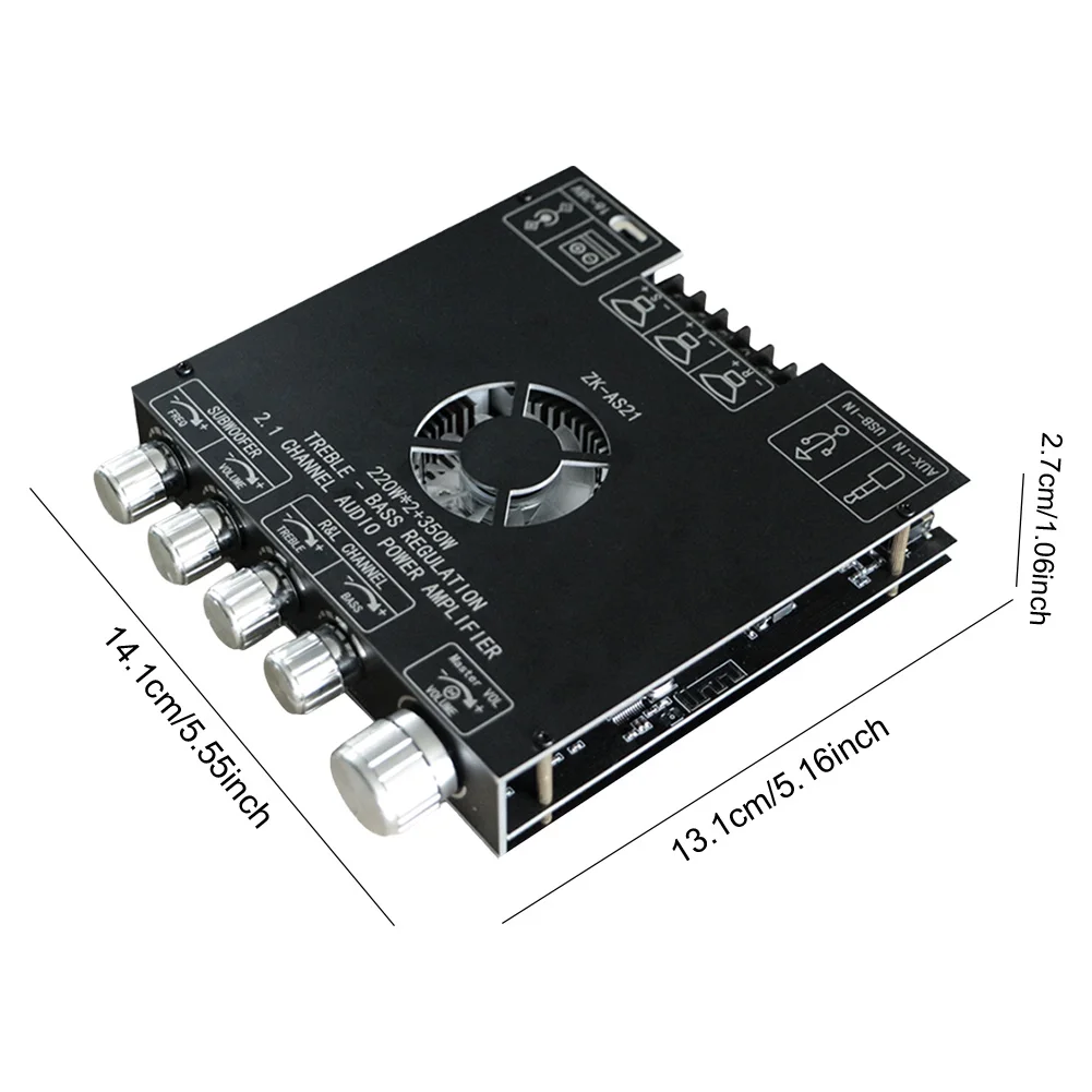 TPA3255 Bluetooth-совместимый модуль усилителя звука для динамика 2 1-канальный 220 Вт * + 350