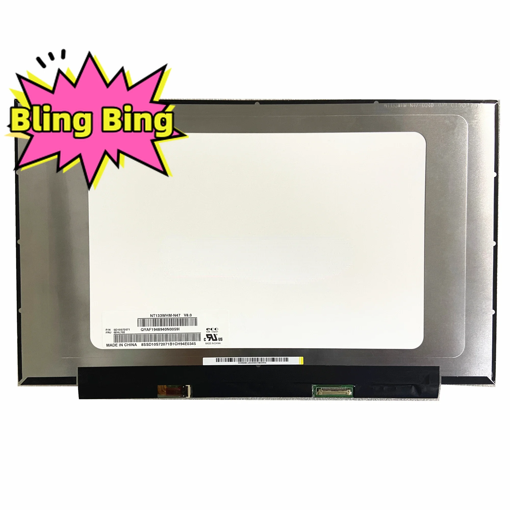 NT133WHM-N47 подходит для M133NWR9 R1 N133BGA-EA2 B133XTN03.0 B133XTN03.3 EDP 13 3 дюйма 1366×768 30-контактный