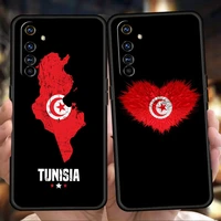 tunisia flag soft silicone for realme 8i 9i 9 pro plus gt2 pro c3 6 7 8 pro c21 c11 c25 pro 5g shockproof phone cover fundas tpu