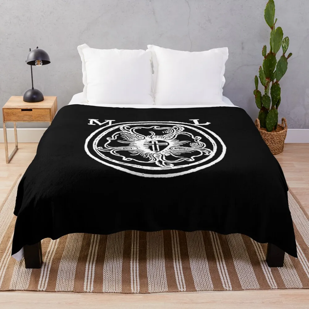 

Martin Luther Rose Seal of Reformation Throw Blanket Blankets For Baby Vintage Blanket Throw Blanket
