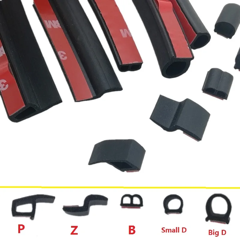 Уплотнительная лента для автомобильной двери 4 м в форме большого D маленького Z P B