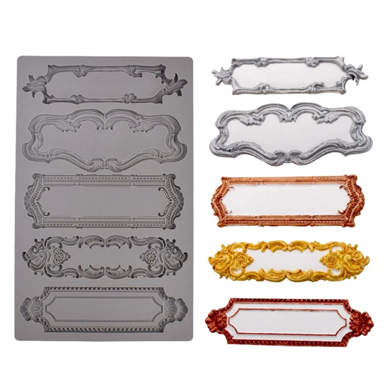 

Chocolate Moulds Silicone Frame Molds for Cake Decorating Chocolate Polymer Clay