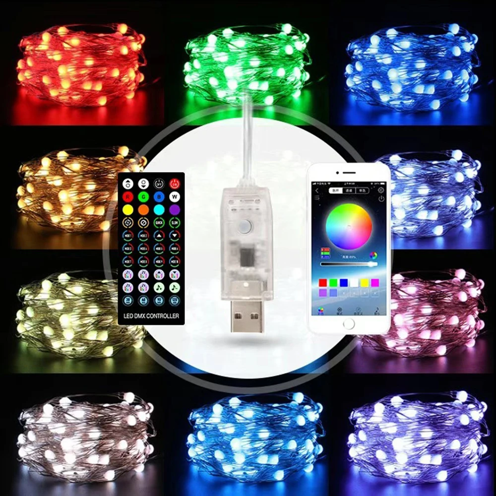 Светодиодная гирлянда с Bluetooth 5/10/20 м | Дом и сад