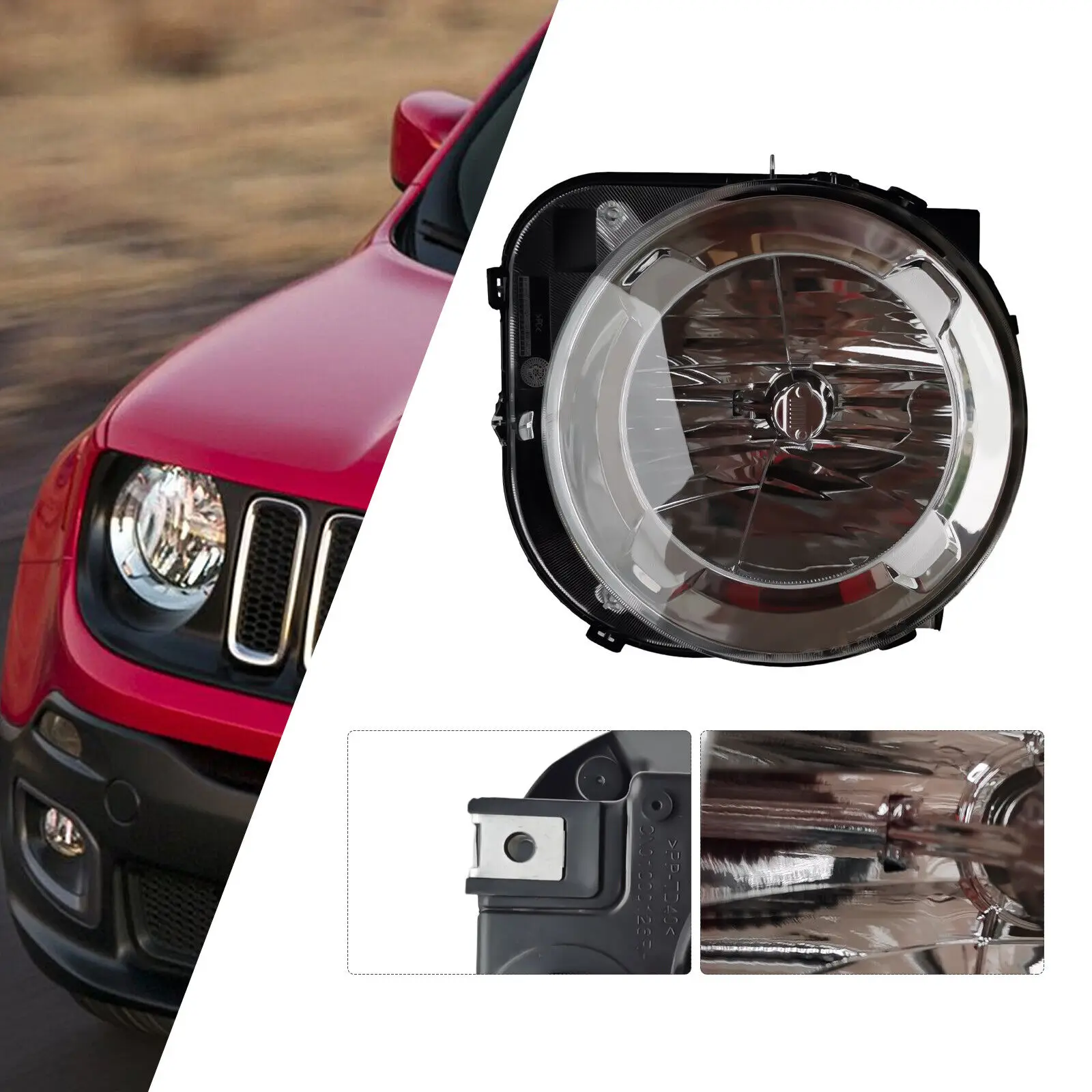 

Подходит для фар Jeep Renegade 2015-2018, галогеновая фара, пассажирская правая сторона RH