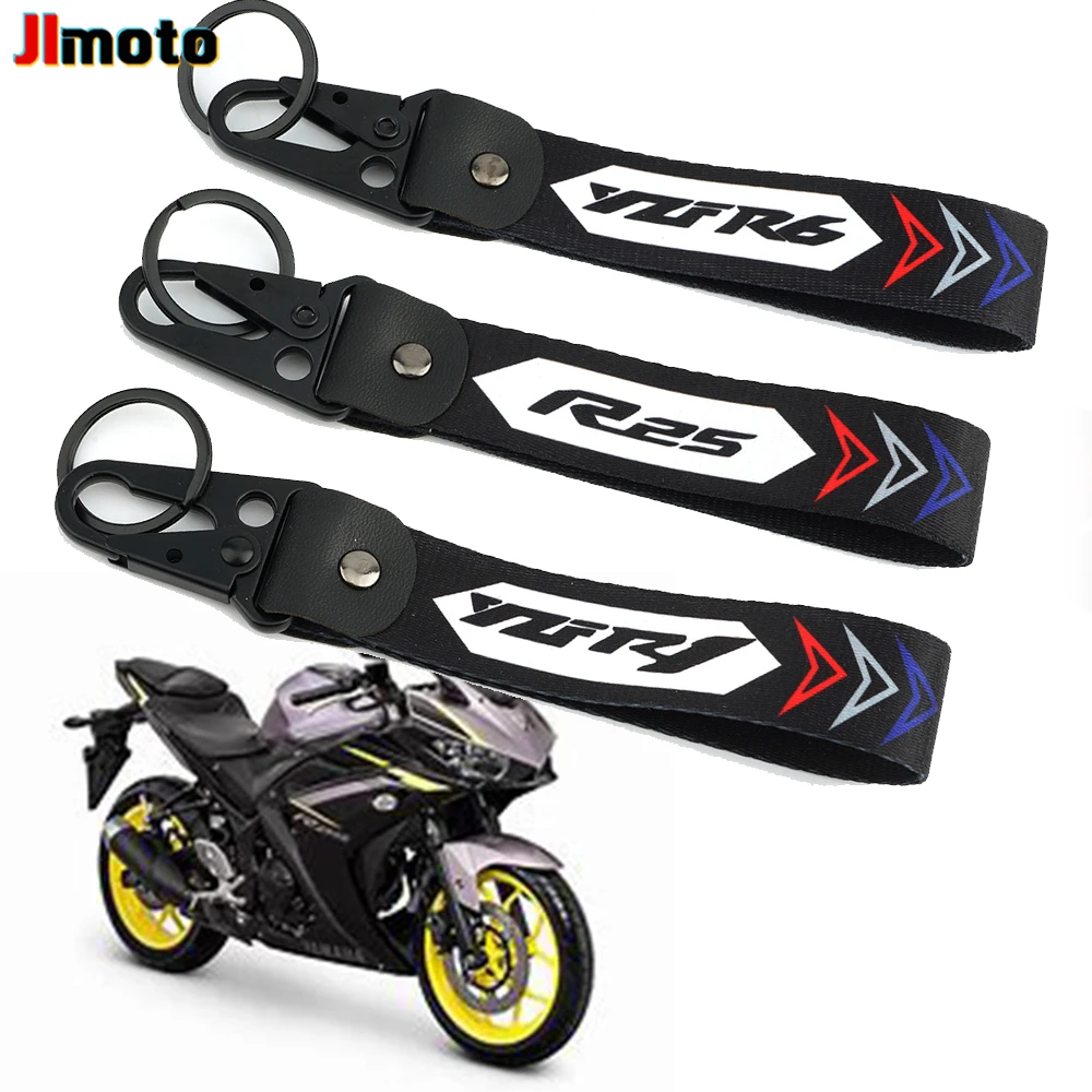 

Брелок для ключей с вышивкой, аксессуары для мотоциклов Yamaha YZFR1 YZFR6 YZFR25
