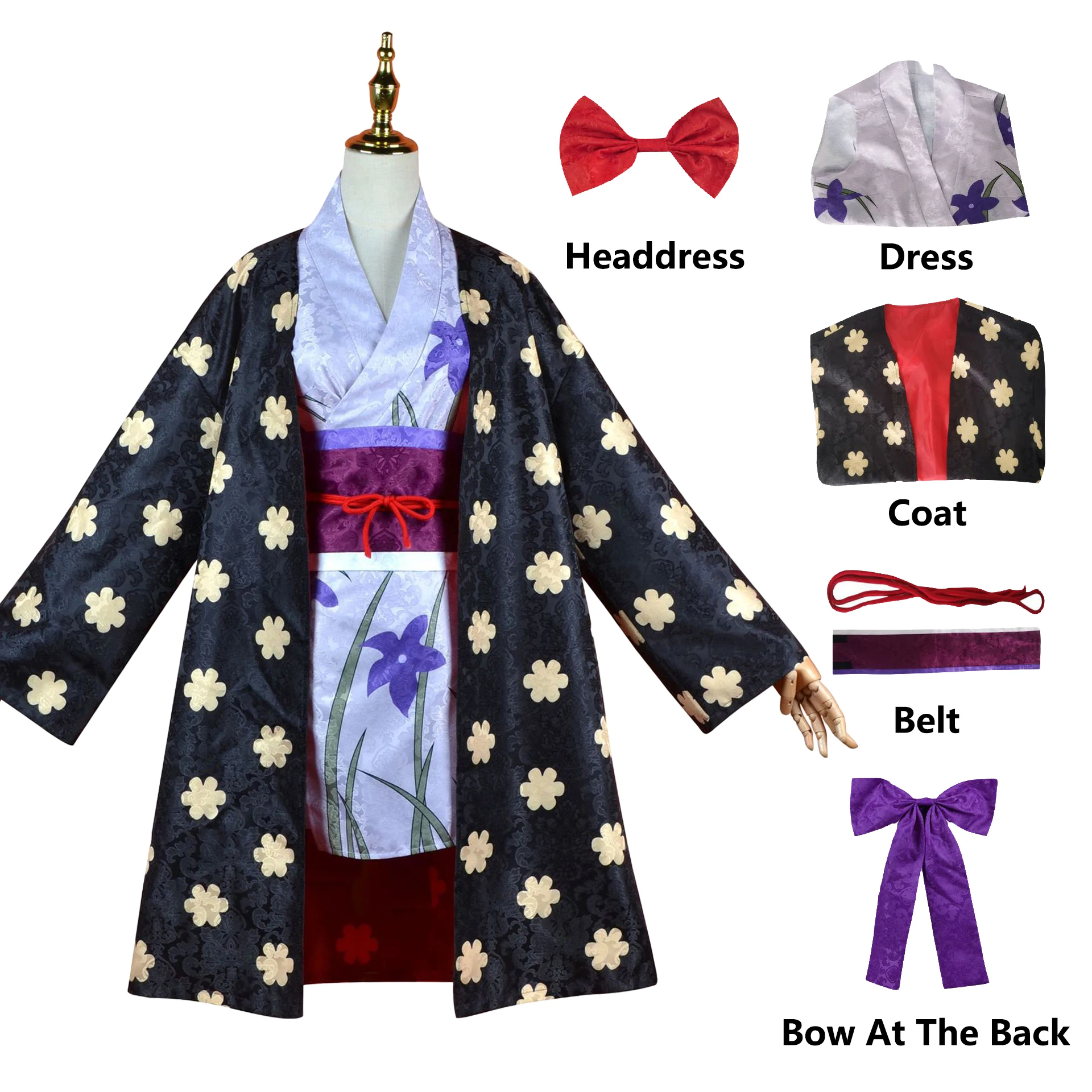 Костюмы Нико из аниме One Piece женское кимоно Onigashima Униформа парик костюмы на