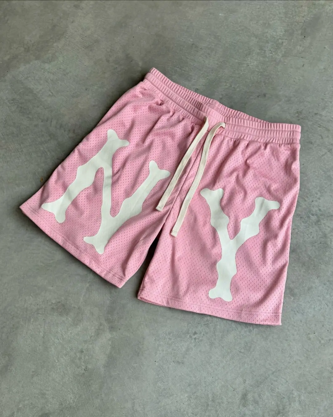 Мешковатые баскетбольные шорты в стиле хип-хоп HY с буквенным принтом Harajuku