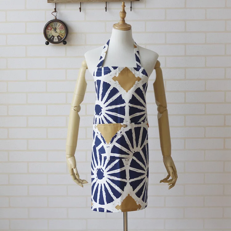 

Cotton canvas apron wholesale adult kitchen work apron cafe check apron