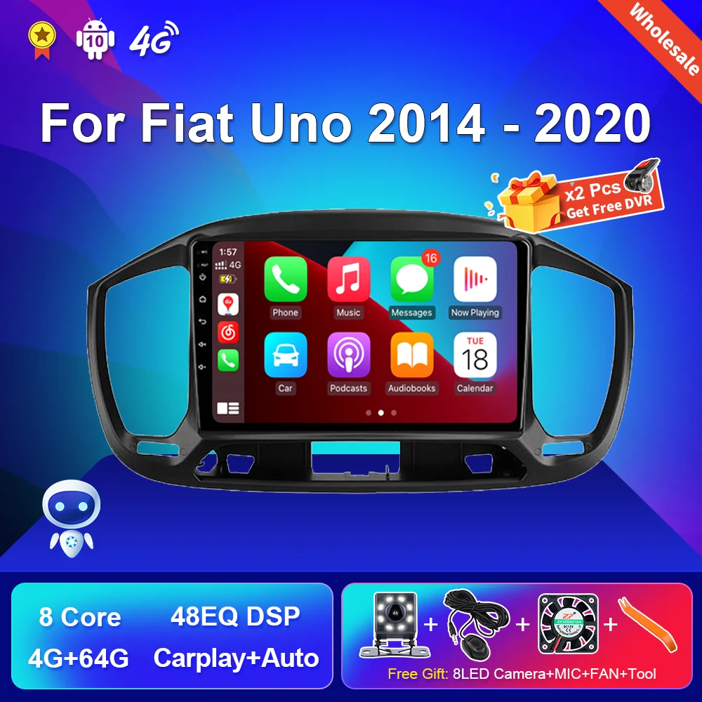 

Autoradio for Fiat Uno 2014-2020 Audio for Car Stereo Radio Display 2din Android Auto Carplay Multimedia Video Player Navigation