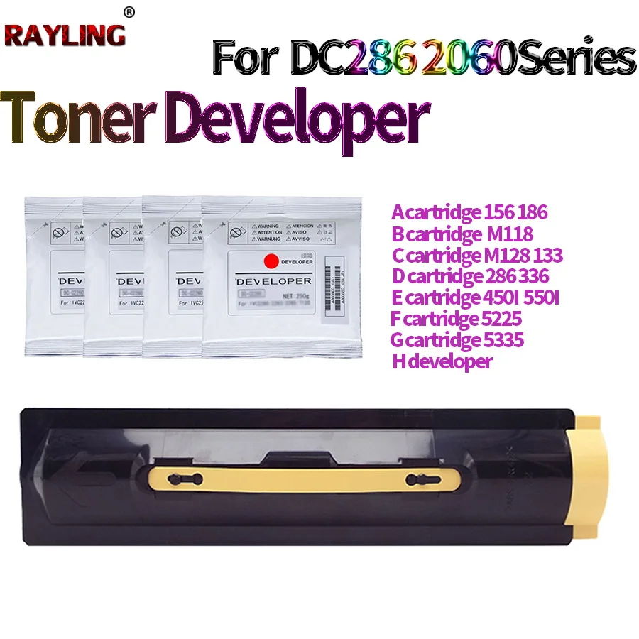 Тонер-картридж для разработчика Xerox DocuCentre DC 286 1050 1080 2000 2003 2050 2056DC 2056CP 2058 156 186 256 1055 1085