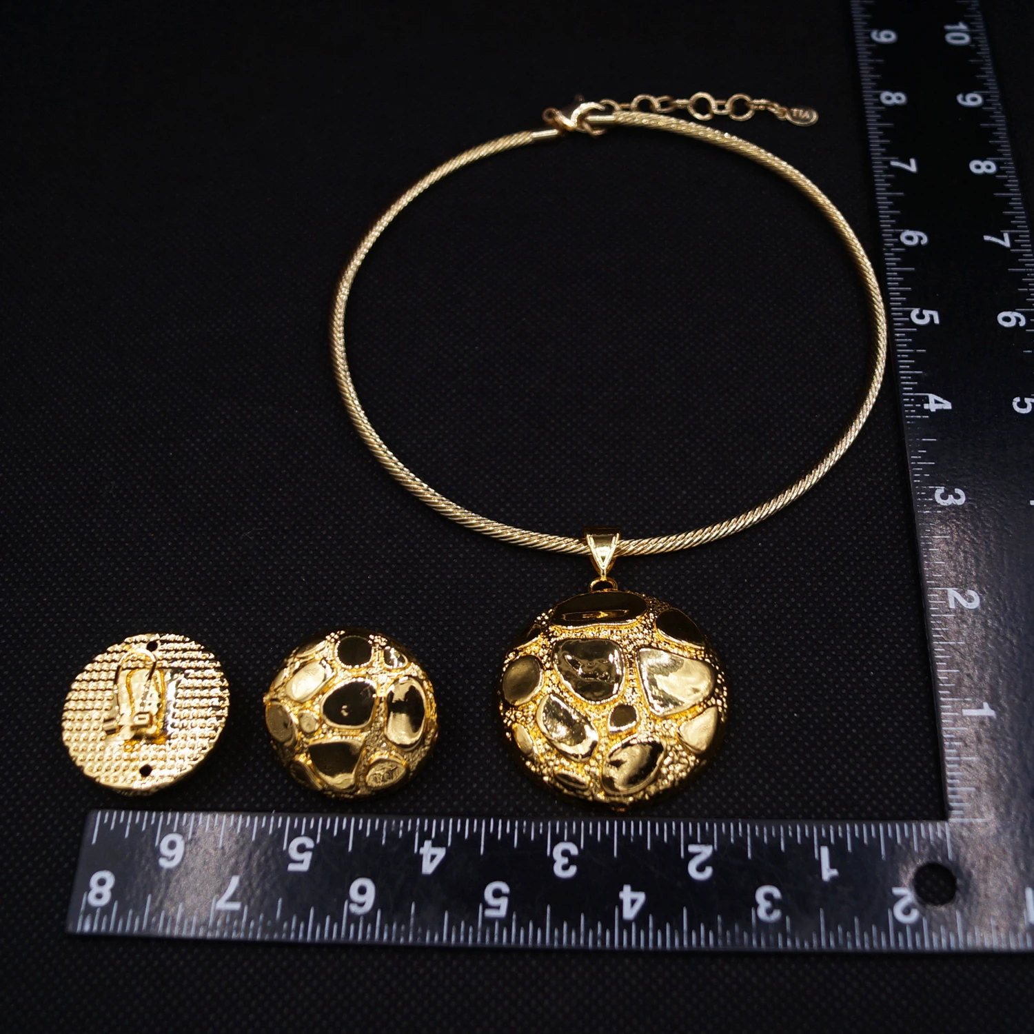 Новый итальянский женский комплект ювелирных изделий из 2-х качественных