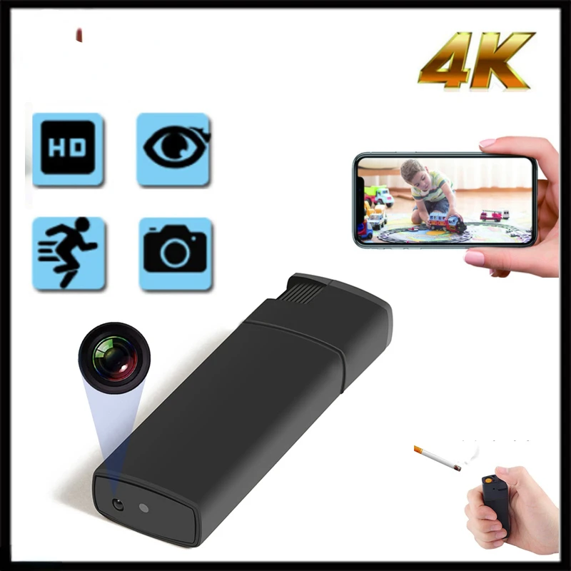 

Lighter Mini Wifi Video Camera HD USB Charger Remote Portable Outdoor Security Small Nanny Audio Recorder Suport TF Card