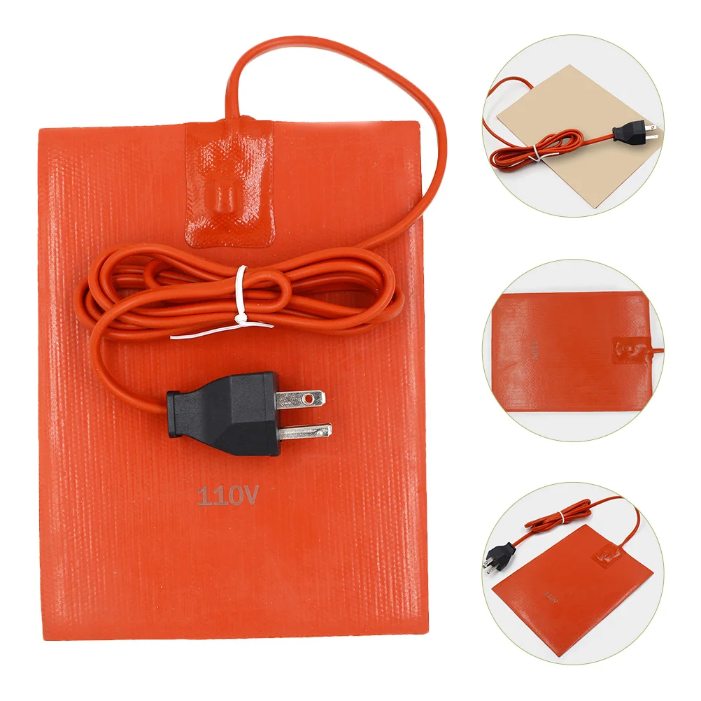 

Oil Heater Silicone Pad Car Pan Adhesive Engine Block Storage Tank Vehicle Hydraulic Fluid Fiberglass Cloth Supply