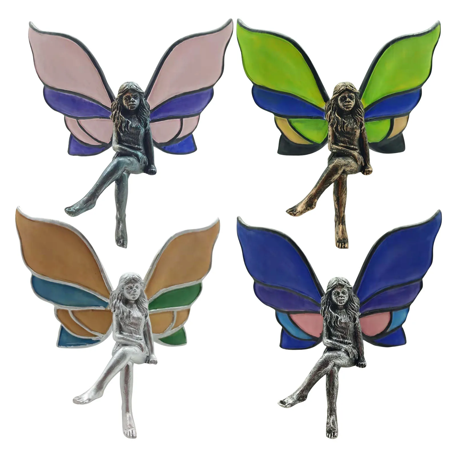 

Butterfly Fairy Statue Miniatures Resin Flower Fairy Figures Statues Outdoor Garden Yard Home Decoration Exquisite And Creative