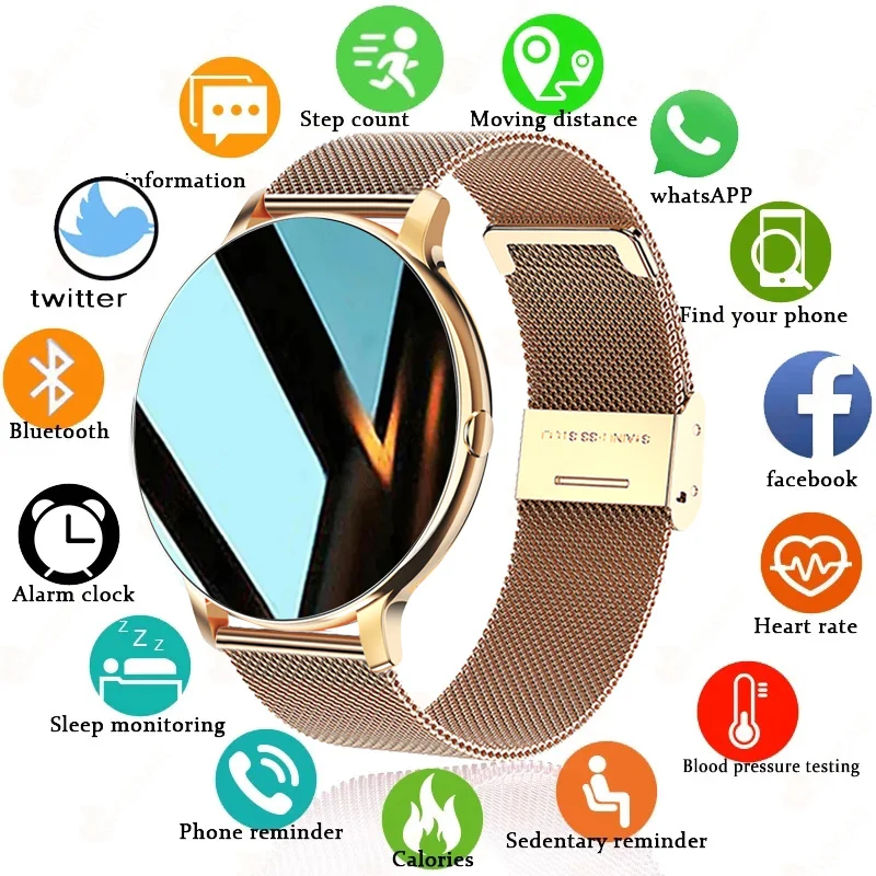 

ChiBear 2023 New Bluetooth Call Smart Watch Women ECG+PPG Smartwatch Fashion Sport Health Ladies Watch Waterproof Girl Bracelets