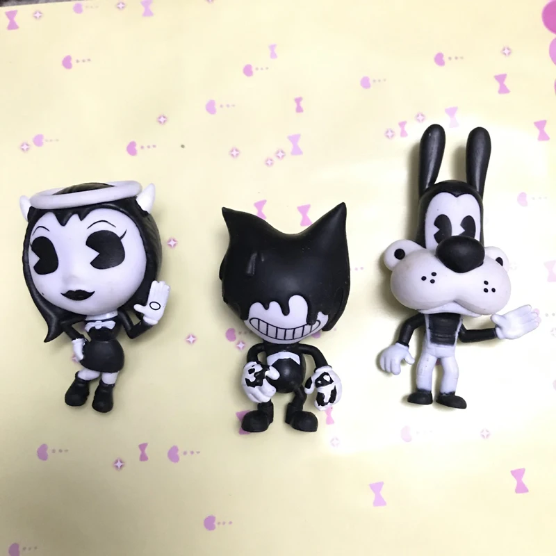 1 шт. кавайная Милая игра фигурка Бенди аниме зло 3D модель чернила черно-белая