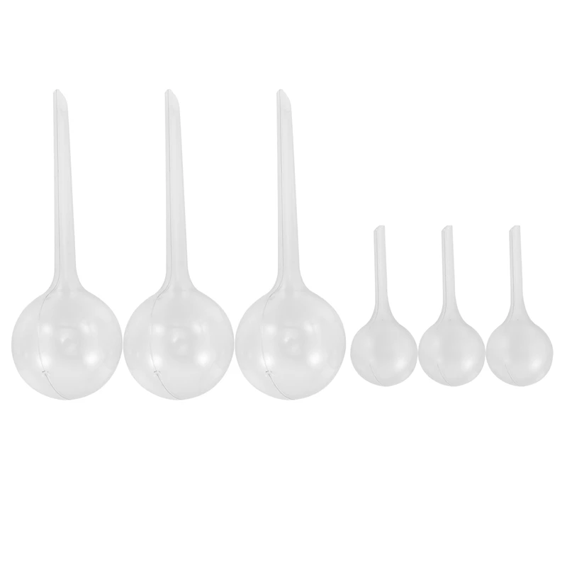 

6 шт. прозрачные лампочки для полива растений, шарики для полива сада, пластиковые самополивочные шарики, устройство для полива растений